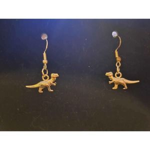 Mini raptor dinosaur earrings